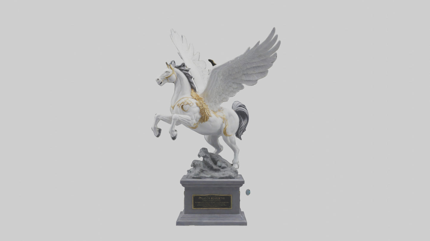 3D model Pegasus Rising statue model VR / AR / low-poly