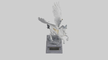 3D model Pegasus Rising statue model VR / AR / low-poly