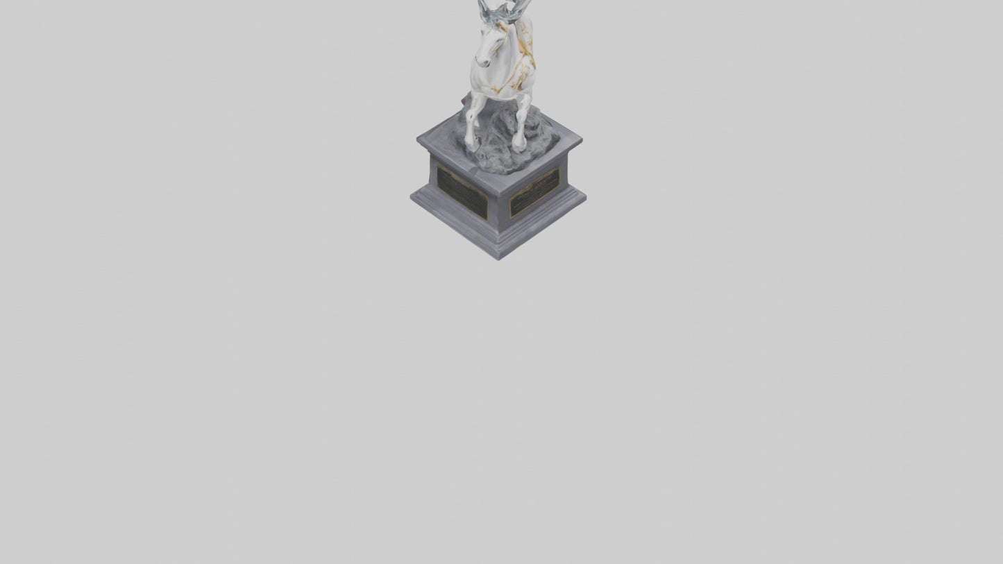 3D model Pegasus Rising statue model VR / AR / low-poly