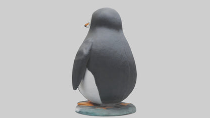 Penguin statue model VR / AR / low-poly