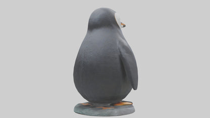 Penguin statue model VR / AR / low-poly