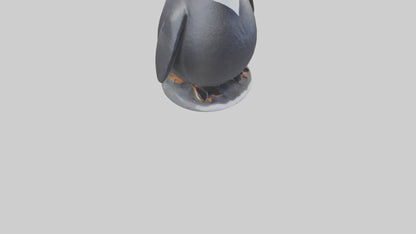 Penguin statue model VR / AR / low-poly