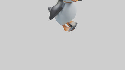 3D model Penguin waddling model VR / AR / low-poly