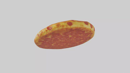 3D model Pepperoni pizza model VR / AR / low-poly