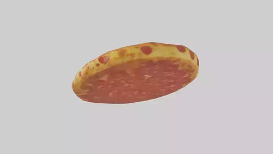 3D model Pepperoni pizza model VR / AR / low-poly