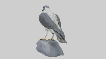 Peregrine Falcon statue model VR / AR / low-poly