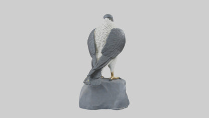 Peregrine Falcon statue model VR / AR / low-poly