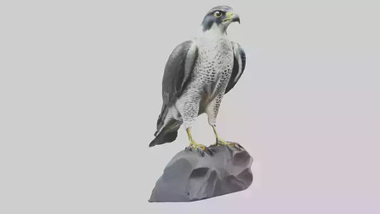 Peregrine Falcon statue model VR / AR / low-poly