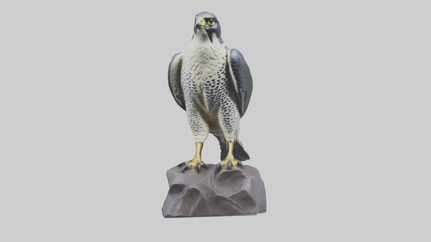 Peregrine Falcon statue model VR / AR / low-poly