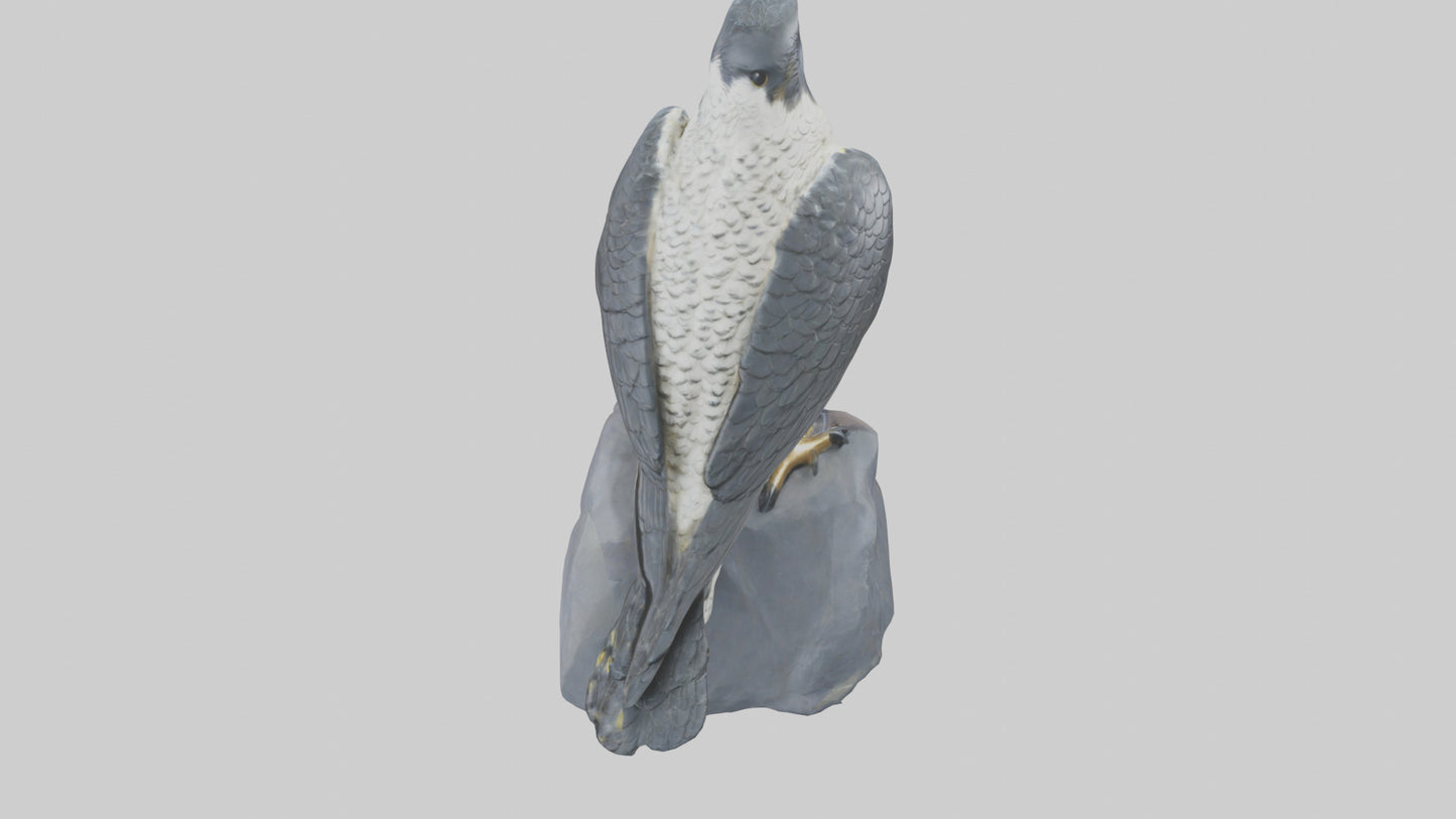 Peregrine Falcon statue model VR / AR / low-poly