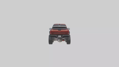 3D model Performance Pickup Truck with Supercharger model VR / AR / low-poly