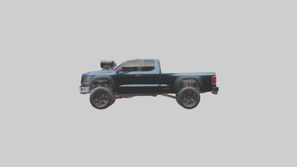 3D model Performance Pickup Truck with Supercharger model VR / AR / low-poly