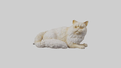 Persian Cat resting model VR / AR / low-poly