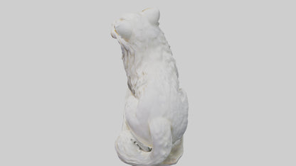 3D model Persian Cat statue model VR / AR / low-poly