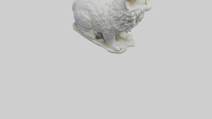 3D model Persian Cat statue model VR / AR / low-poly