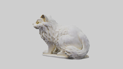 3D model Persian Cat statue model VR / AR / low-poly