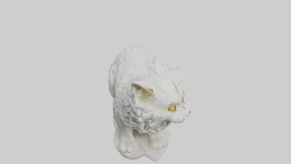 3D model Persian Cat statue model VR / AR / low-poly