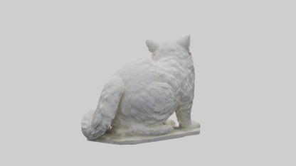 3D model Persian Cat statue model VR / AR / low-poly
