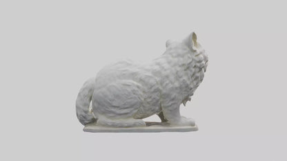 3D model Persian Cat statue model VR / AR / low-poly