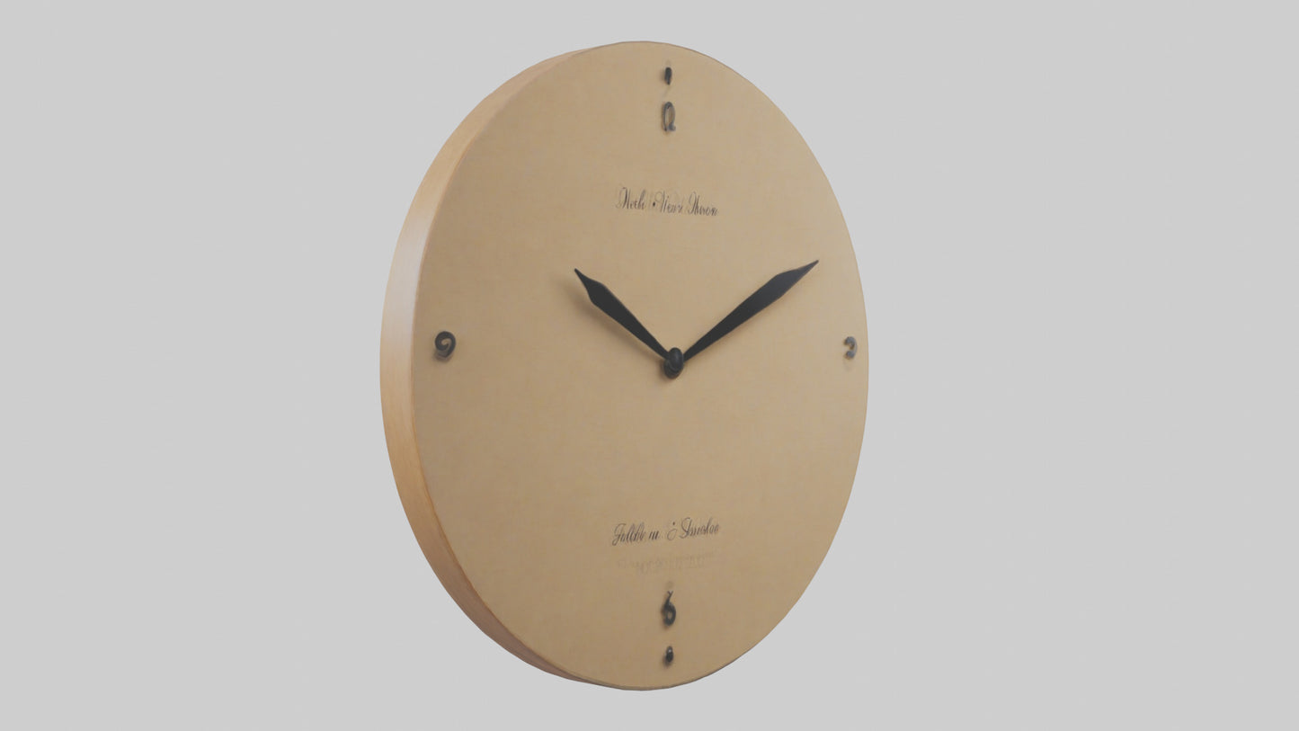 3D model Personalizable Wall Clock model VR / AR / low-poly