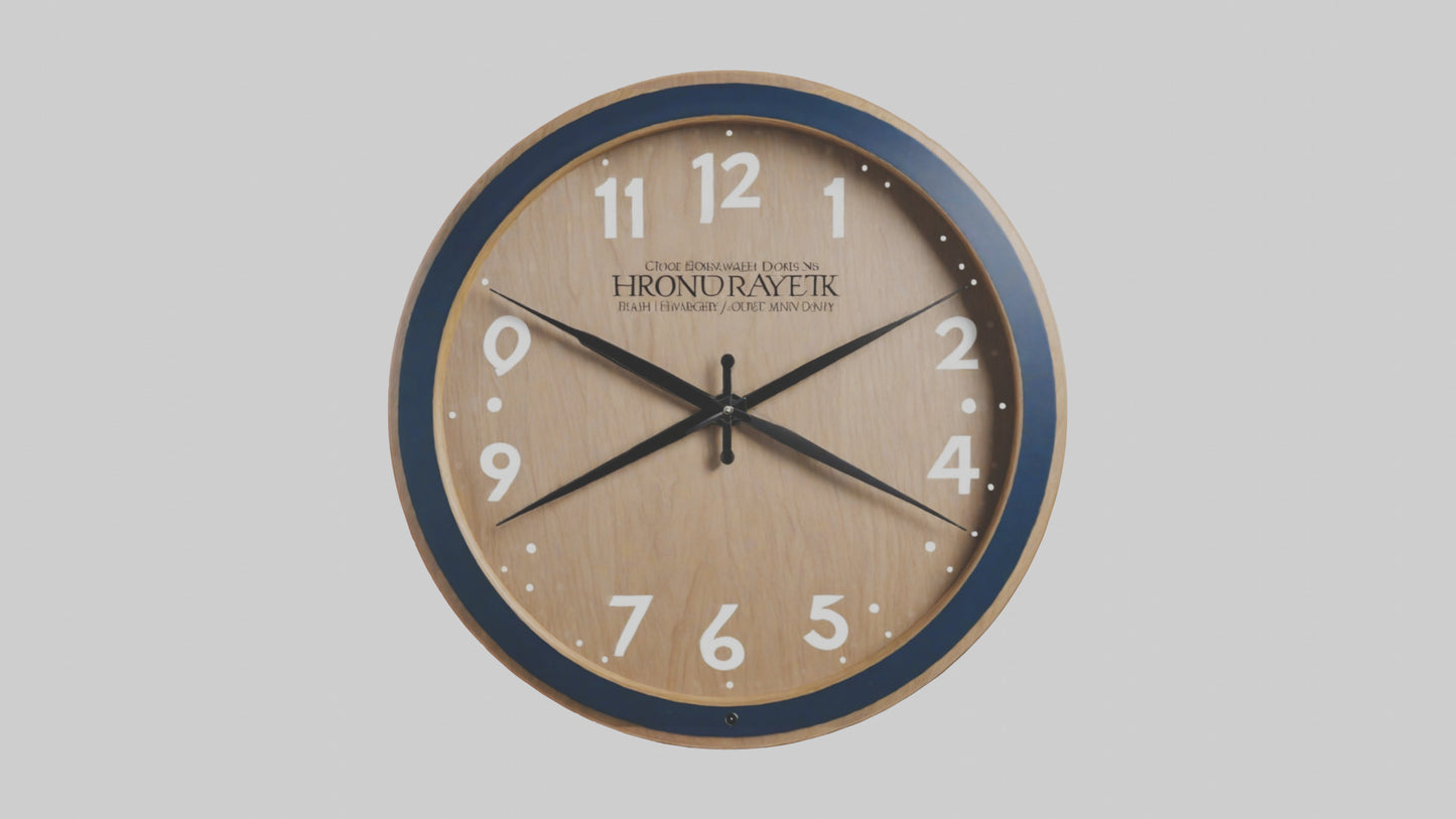 3D model Personalizable Wall Clock model VR / AR / low-poly