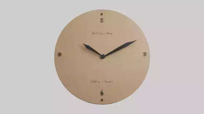 3D model Personalizable Wall Clock model VR / AR / low-poly