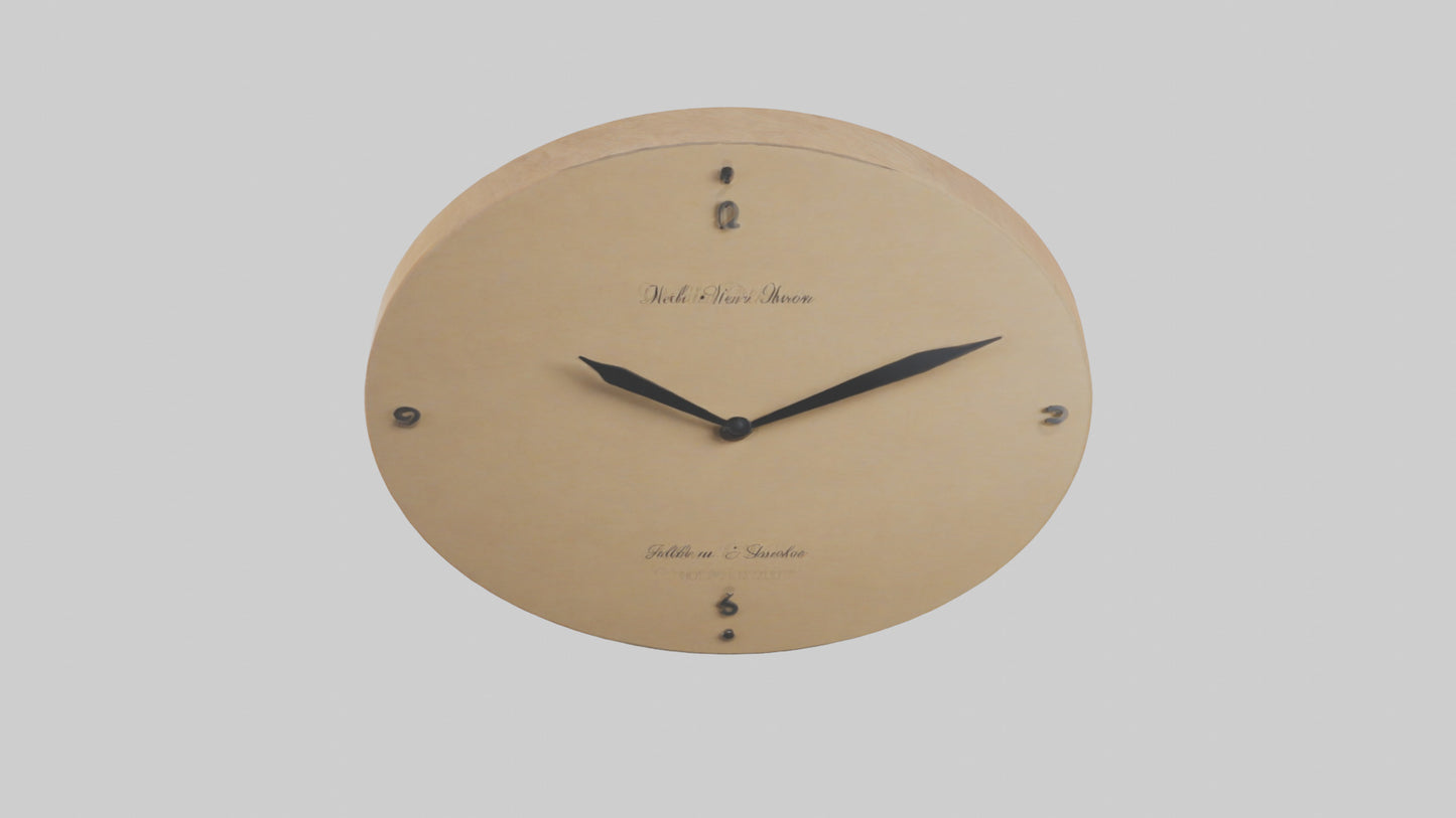 3D model Personalizable Wall Clock model VR / AR / low-poly