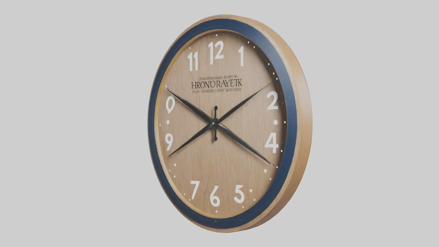 3D model Personalizable Wall Clock model VR / AR / low-poly