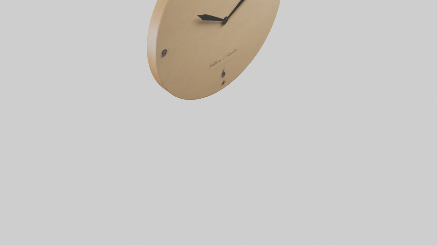 3D model Personalizable Wall Clock model VR / AR / low-poly