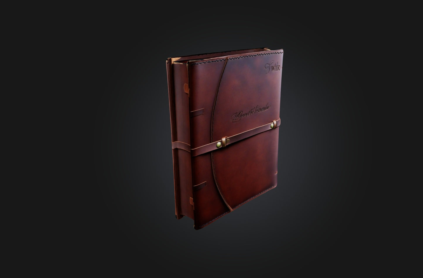 3D model Personalized Leather Journal VR / AR / low-poly