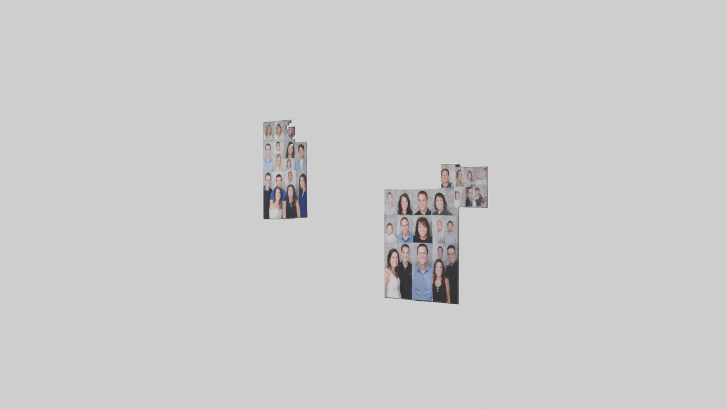 3D model Personalized Photo Wall VR / AR / low-poly