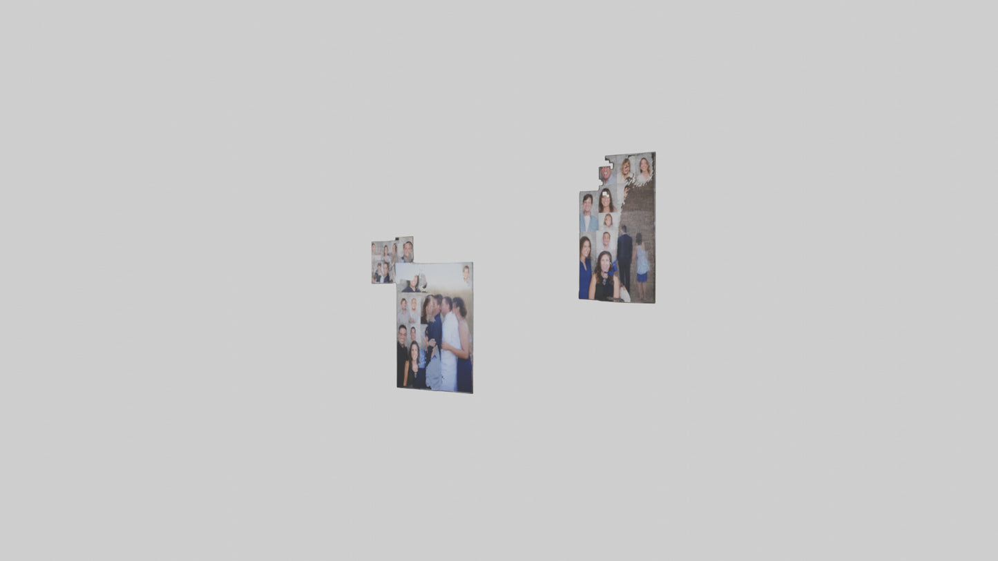 3D model Personalized Photo Wall VR / AR / low-poly