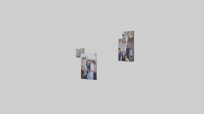 3D model Personalized Photo Wall VR / AR / low-poly