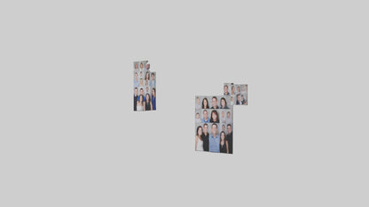 3D model Personalized Photo Wall VR / AR / low-poly