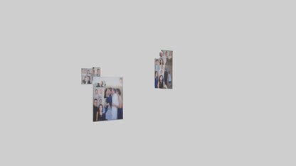 3D model Personalized Photo Wall VR / AR / low-poly