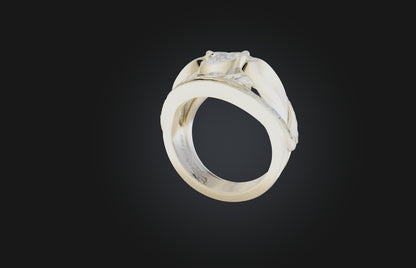 3D model Personalized Wedding Ring VR / AR / low-poly
