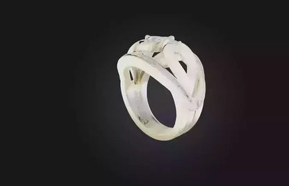 3D model Personalized Wedding Ring VR / AR / low-poly