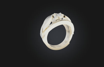 3D model Personalized Wedding Ring VR / AR / low-poly