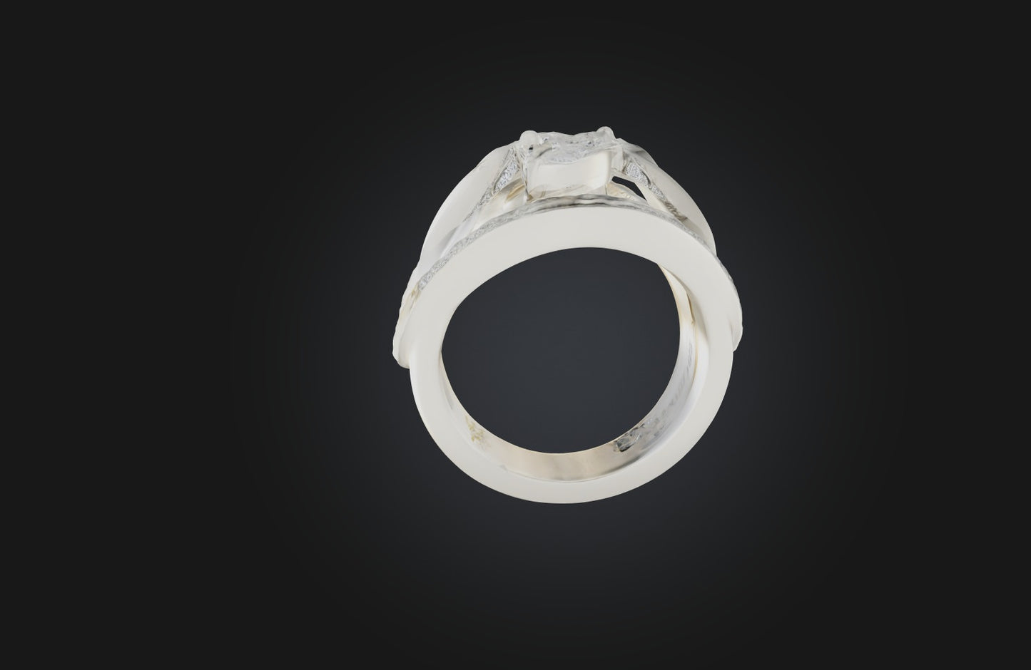 3D model Personalized Wedding Ring VR / AR / low-poly