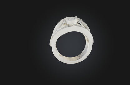 3D model Personalized Wedding Ring VR / AR / low-poly