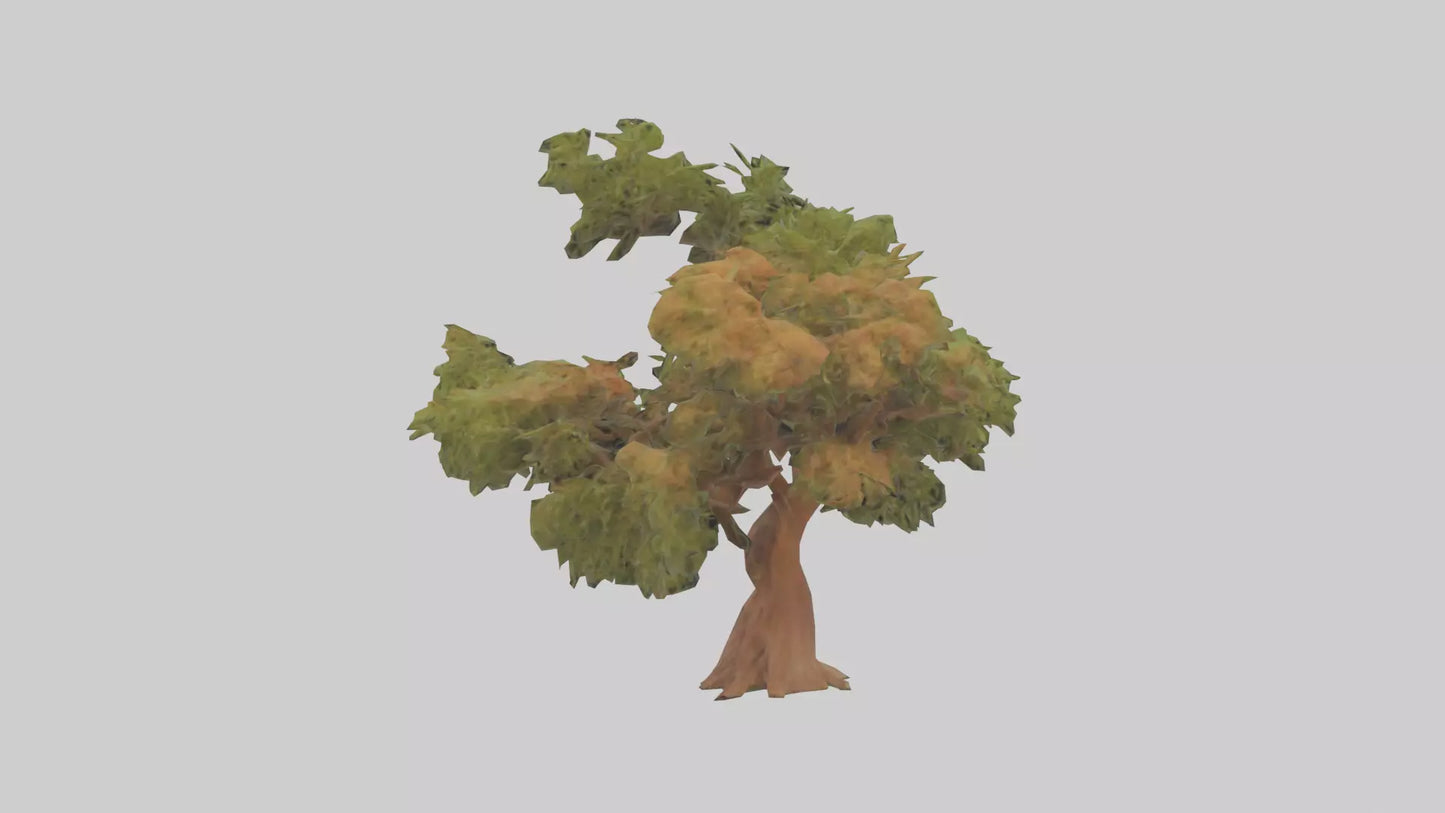 3D model Peruvian Pepper tree model VR / AR / low-poly