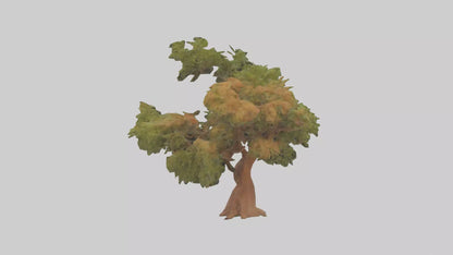 3D model Peruvian Pepper tree model VR / AR / low-poly