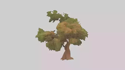 3D model Peruvian Pepper tree model VR / AR / low-poly