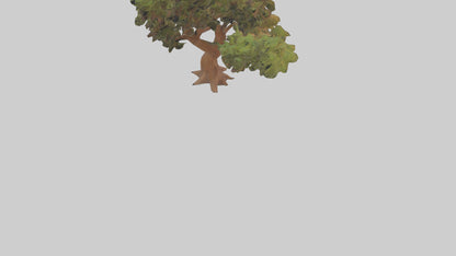 3D model Peruvian Pepper tree model VR / AR / low-poly