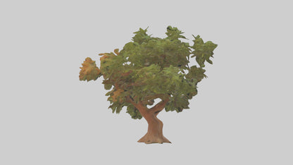 3D model Peruvian Pepper tree model VR / AR / low-poly