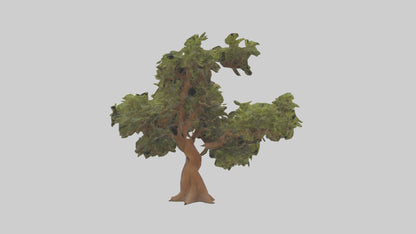 3D model Peruvian Pepper tree model VR / AR / low-poly