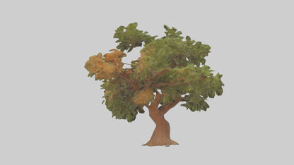 3D model Peruvian Pepper tree model VR / AR / low-poly