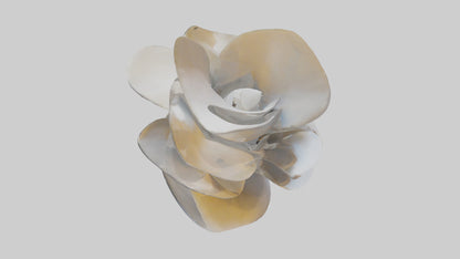 3D model Petal Form Abstract statue model VR / AR / low-poly