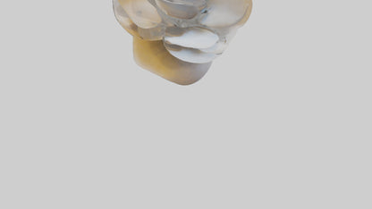 3D model Petal Form Abstract statue model VR / AR / low-poly