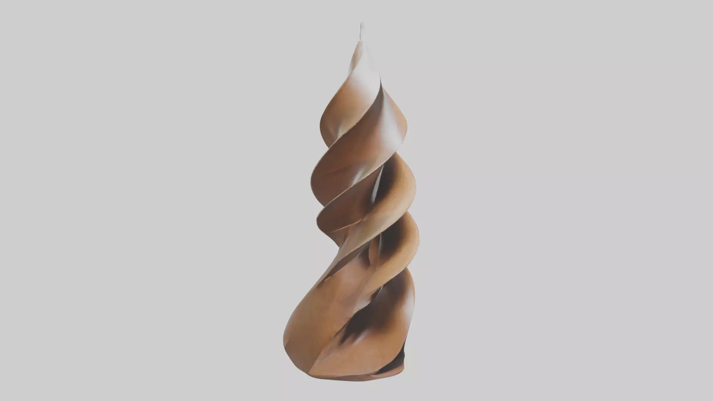 Petal Spiral Sculpture model VR / AR / low-poly